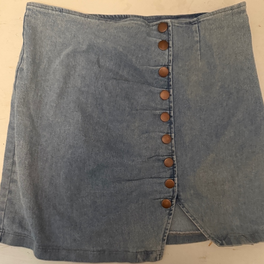 Pink Lilly Denim Skirt